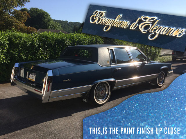 1990 Cadillac Brougham D'Elegance Blue Nearly Mint Very Low Miles Luxury Version 1990 Cadillac Brougham