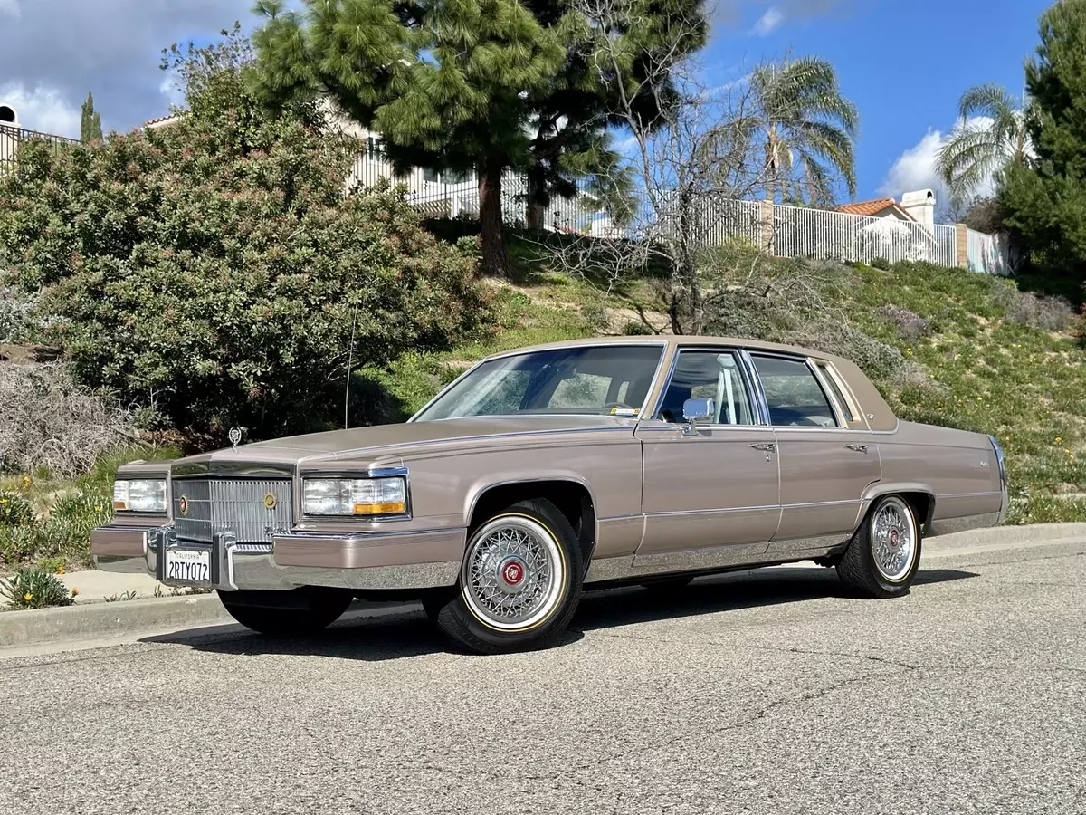 1990 Cadillac Brougham Sedan Brown 1990 Cadillac Brougham