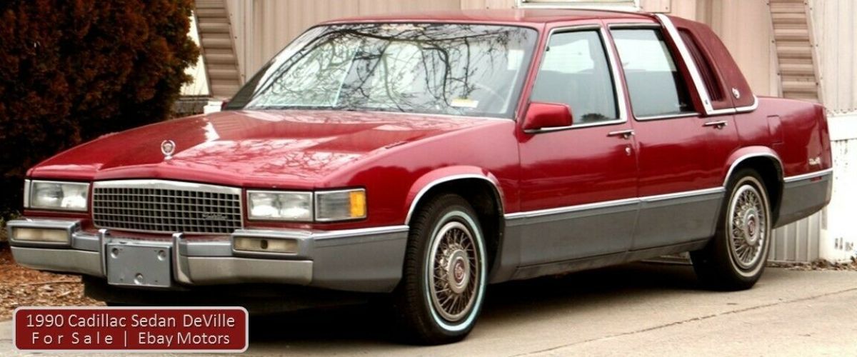 1990 CADILLAC SEDAN DEVILLE ► BURGUNDY ON BURGUNDY ► RARE CLASSIC! 1990 Cadillac DeVille