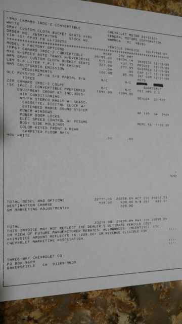 1990 Chevrolet Camaro IROC-Z Convertible 1SC - photo 9