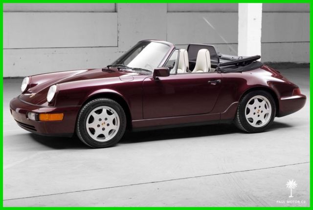 1990 Carrera 4 Cabriolet - PORSCHE CERTIFIED 1990 Porsche 911 Carrera 4 Cabriolet