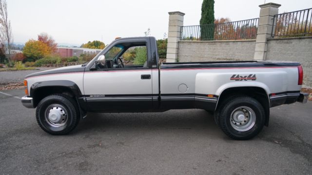1990 Chevrolet 3500 4x4 Reg Cab Super Low Miles Dually Rear Wheels 1990 Chevrolet C/K Pickup 3500 scottsdale pkg