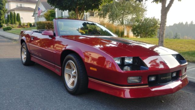 1990 Chevrolet Camaro IROC-Z Convertible **3,605 Miles** Collector Car 1990 Chevrolet Camaro Iroc Z