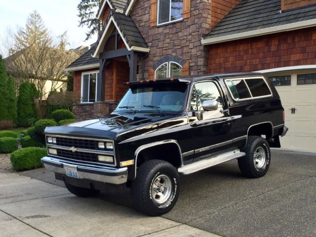 1990 CHEVROLET K5 BLAZER SILVERADO 4X4 5.7L 350 REMOVABLE TOP YUKON *NO RESERVE* 1990 Chevrolet Blazer 4WD, LIFTED, OFF-ROAD, LOW MILES, SOLID AXLE, LIKE NEW