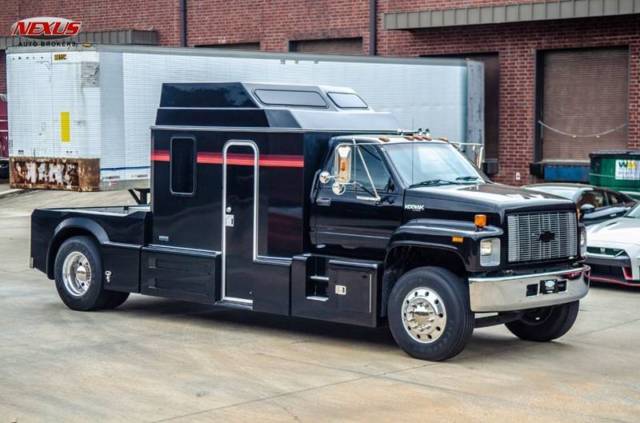 1990 Chevrolet Kodiak C70 Toterhome Toy Hauler Motor Home RV Black Medium Duty T 1990 Chevrolet Other Pickups C70 Toterhome Toy Hauler Motor Home RV