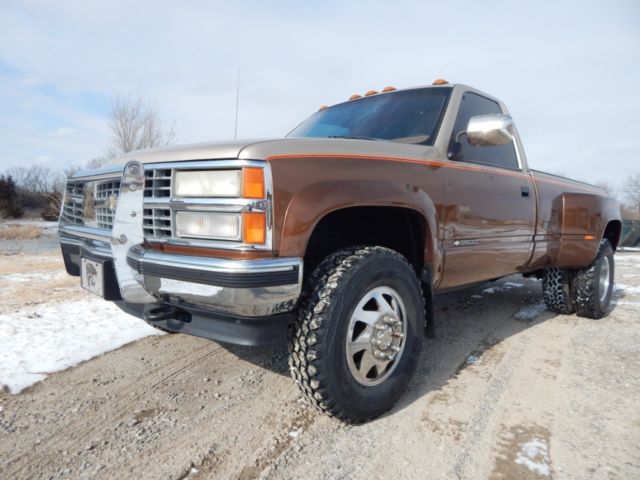1990 Chevy 3500 Regular Cab Dually, Fuel Injected 454, 4x4, Rust Free Truck! 1990 Chevrolet C/K Pickup 3500 Silverado