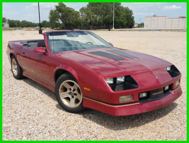 1990 Chevy Caramo IROC Z Convertible nice solid car NO RESERVE 1990 Chevrolet Camaro IROC Z