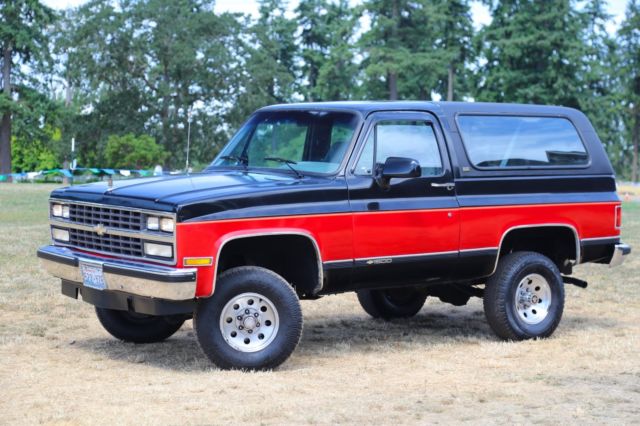 1990 Chevy K5 Blazer 95k. ORIG MILES RUST FREE ALL ORIGINAL WORLDWIDE NO RESERVE 1990 Chevrolet Blazer Silverado