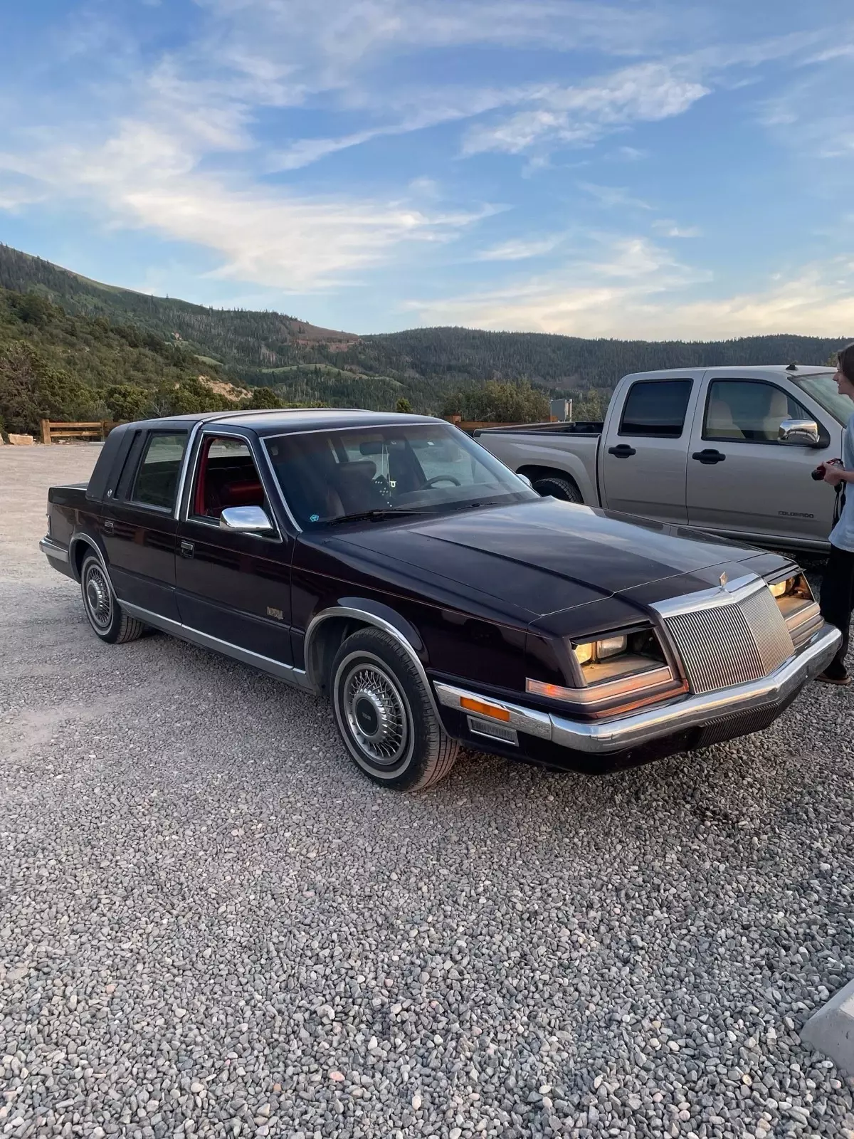 1990 Chrysler Imperial Sedan Red 1990 Chrysler Imperial
