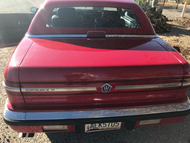 1990 Chrysler LeBaron TC by Maserati - photo 6