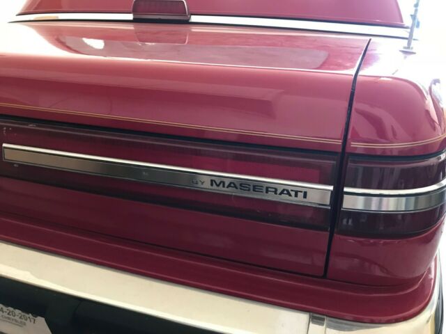 1990 Chrysler TC by Maserati Base - photo 4