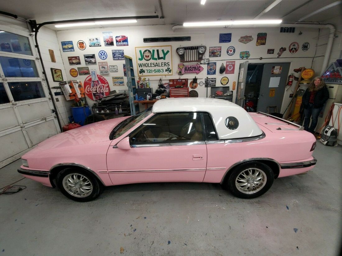 1990 CHRYSLER TC Maserati BY MASERATI PINK Convertible NO RESERVE 1990 Chrysler TC Maserati