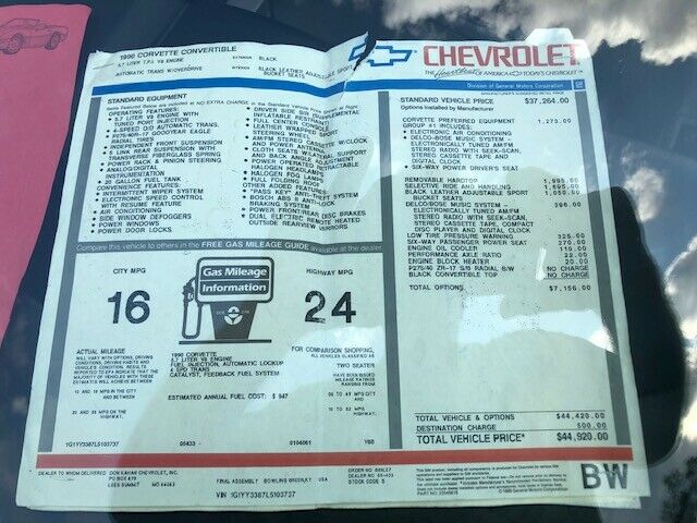 1990 Chevrolet Corvette LEATHER - photo 9