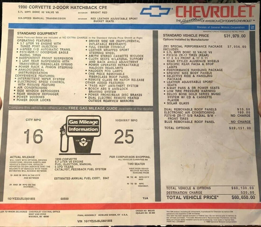 1990 Chevrolet Corvette Corvette Coupe - photo 12