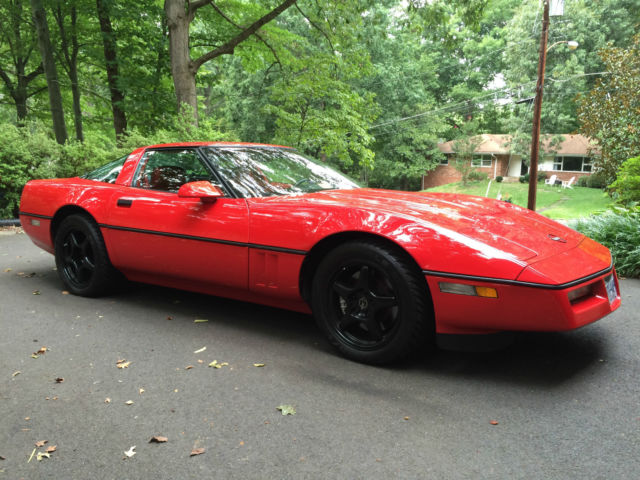 1990 Corvette ZR-1 Red/Red, 30,789 miles 1990 Chevrolet Corvette ZR-1