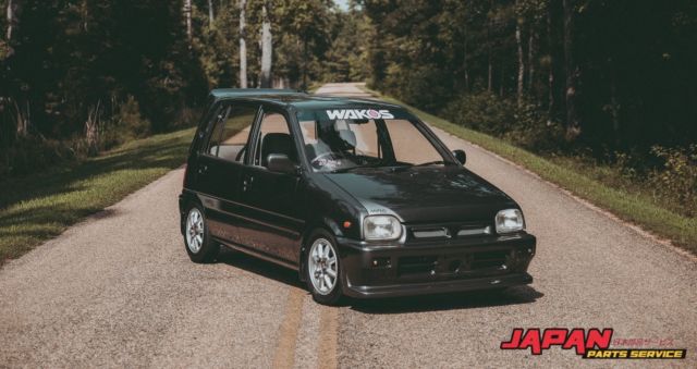 1990 Daihatsu Mira L200 R32 GTR Grey 13" Watanabe 3 Cylinder RHD Kei Car L200S 1909 Daihatsu Mira 1990 L200 R32 GTR Grey 13" Watanabe RHD Kei Car L200S 660cc