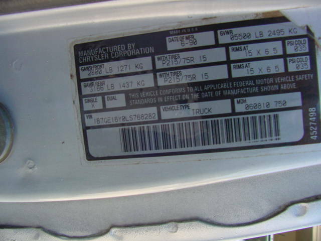 1990 Dodge Other Pickups Short Bed D150 - photo 9