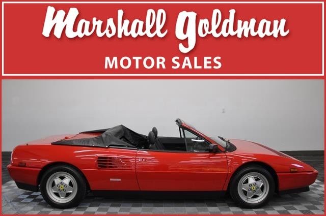 1990 FERRARI MONDIAL T CABRIOLET RED/BLACK 5 SPEED FRESH SERVICE 15500 MILES 1990 Ferrari Mondial