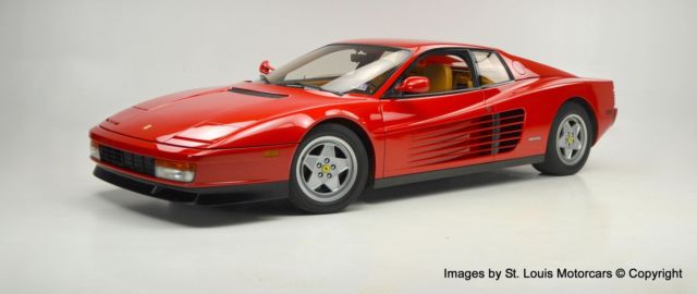1990 Ferrari Testarossa 1990 Ferrari Testarossa Rosso Corsa Natural Tan/Black co 1990 Ferrari Testarossa --