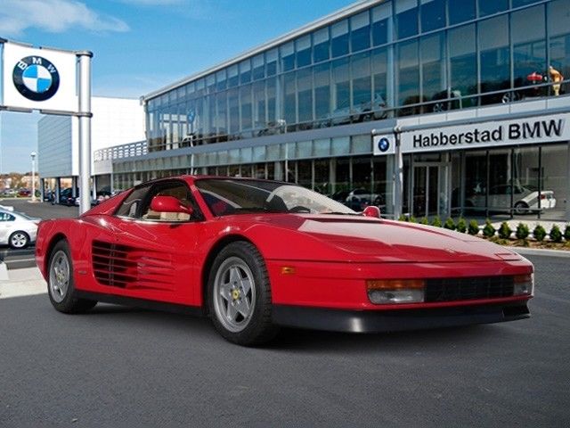 1990 FERRARI TESTAROSSA 7,100 Miles Red CPE Manual 1990 Ferrari Testarossa --
