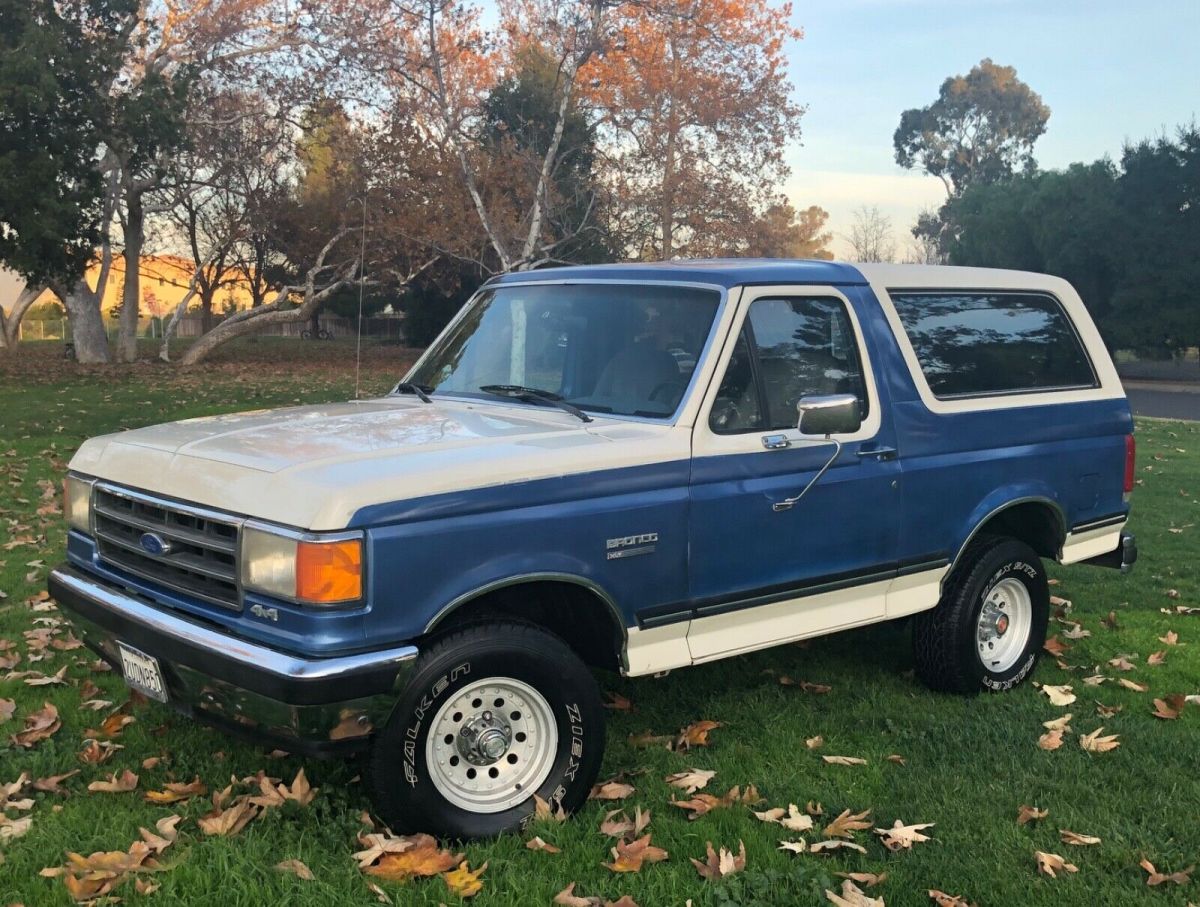 1990 Ford Bronco 4WD XLT 2 Door 1-Owner Only 96K Miles Bone Stock Grandpas Truck 1990 Ford Bronco XLT