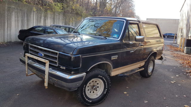 1990 FORD BRONCO 4X4 EDDIE BAWER LOW MILES TRAMSMISSION PROBLEM NEED REPAIR 1990 Ford Bronco