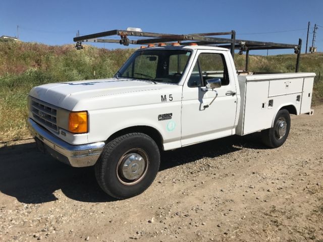 1990 Ford F-350 Utility Service Body 7.5L Gas engine w/ Tommy Lift Gate 1990 Ford F-350 Utility Service Body w/Tommy Lift Gate