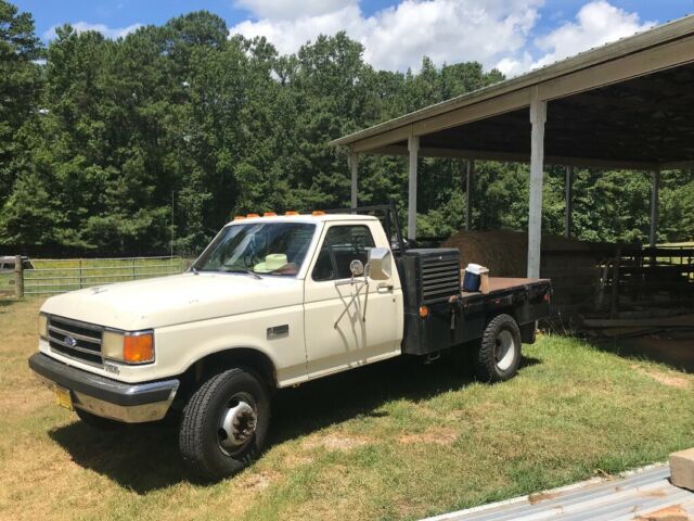 1990 Ford F-SuperDuty flatbed 7.3L IDI diesel 1990 Ford F-450 XLT