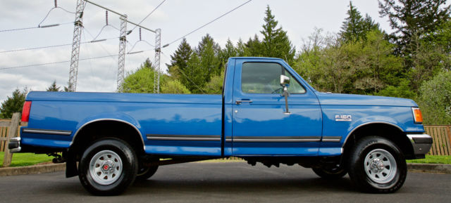 1990 Ford F150 Lariat XLT Regular Cab 4x4 8-Foot Long Bed With Only 27,368 Miles 1990 Ford F-150