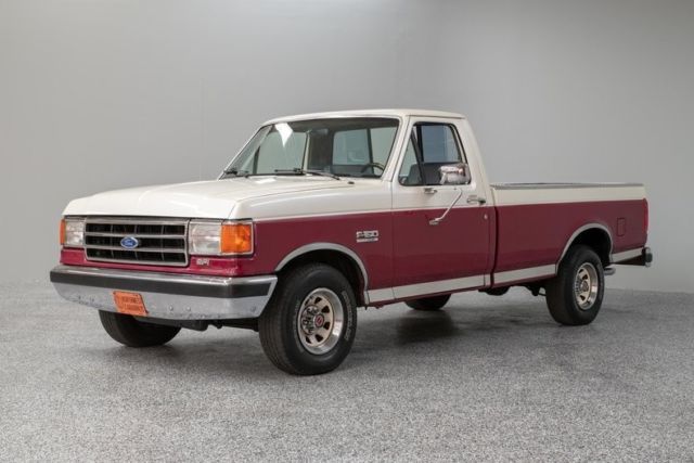 1990 Ford F150 XLT Lariat 32671 Miles Red/White Pickup Truck 5.0 L 4-Spd Auto 1990 Ford F-150 XLT Lariat