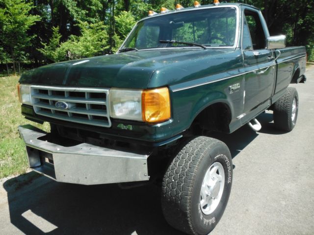 1990 Ford F250 4X4 Lifted 5 Speed 8'Bed 7.5Liter 8Cylinder AirConditioning 1990 Ford F-250 F250 Heavy Duty 4X4
