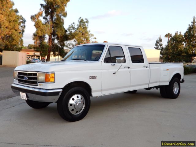 1990 Ford F350 Crew Cab Dually XLT Lariat EFI Roll A Long Package 1990 Ford F-350 Crew Cab Dually XLT Lariat