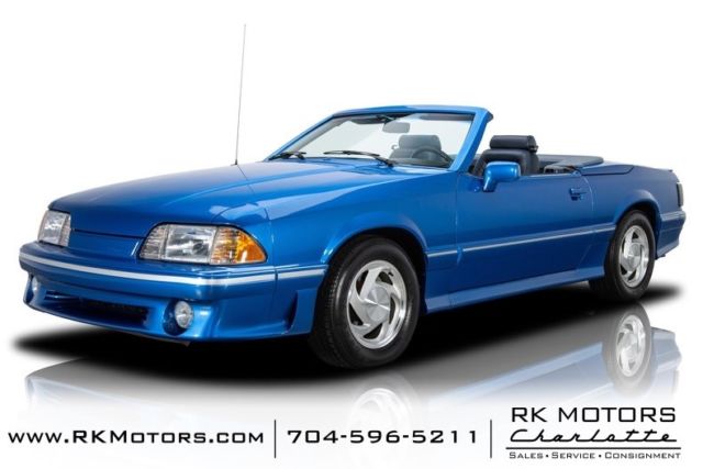 1990 Ford Mustang ASC / McLaren Azure Blue Convertible 5.0 Liter V8 4 Speed Auto 1990 Ford Mustang ASC / McLaren