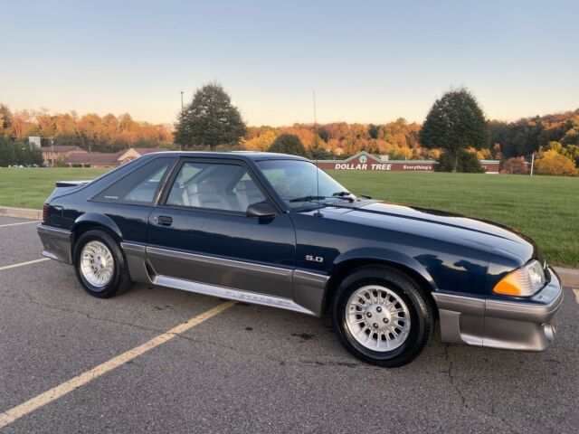 1990 FORD MUSTANG GT 5.0 5 SPEED ORIGINAL 28K MILES BLUE CLEAN SURVIVOR FOXBODY 1990 Ford Mustang GT