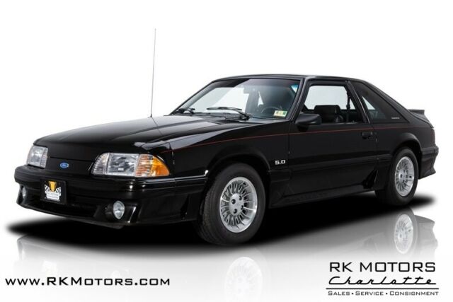 1990 Ford Mustang GT Black Hatchback 5.0 Liter V8 4 Speed Automatic 1990 Ford Mustang GT