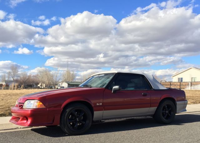 1990 Ford Mustang GT Convertible - Original Arizona Car - New 400 HP Crate motor 1990 Ford Mustang Convertible