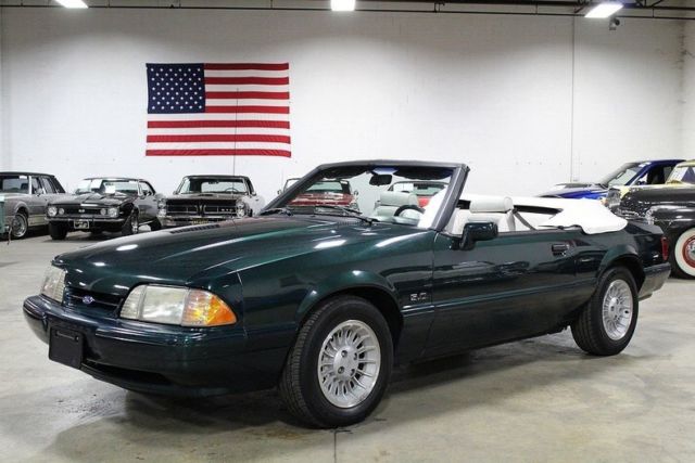 1990 Ford Mustang LX 5.0 52892 Miles 7 Up Green Convertible 5.0 Liter V8 5 Speed 1990 Ford Mustang LX 5.0