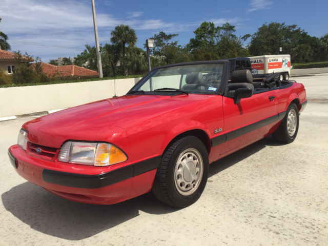 1990 Ford Mustang LX 5.0 Convertible Garage Kept Well Maintained 100% Unmodified 1990 Ford Mustang LX CONVERTIBLE