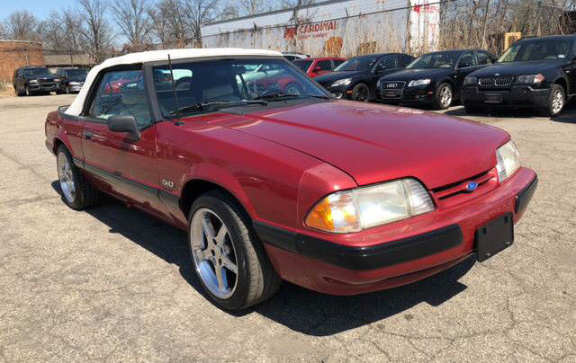 1990 FORD MUSTANG LX 87974 Miles, Cabernet Red 2DR V8 5L Automatic 1990 Ford Mustang LX