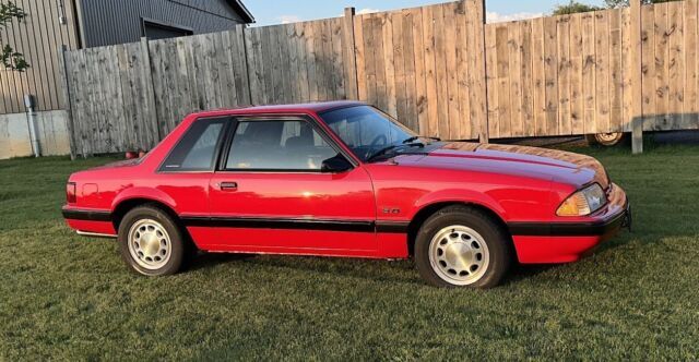 1990 Ford Mustang LX Coupe/Notchback 14k Original Mile Black Interior 5spd, AC 1990 Ford Mustang