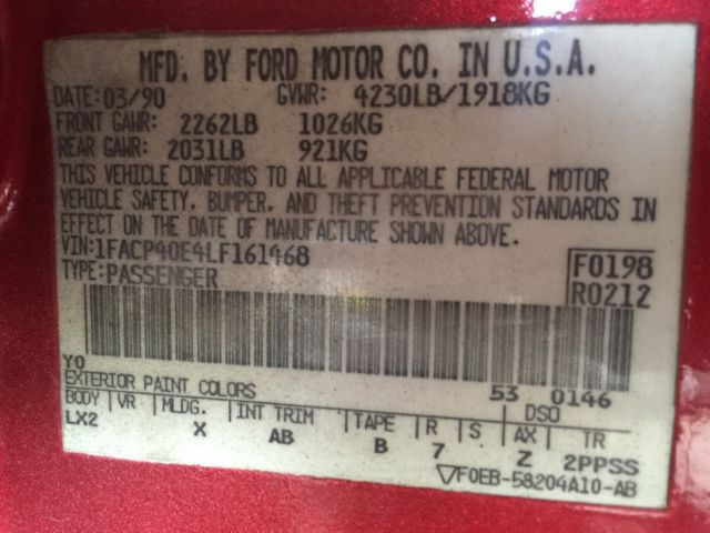 1990 Ford Mustang Lx - photo 2