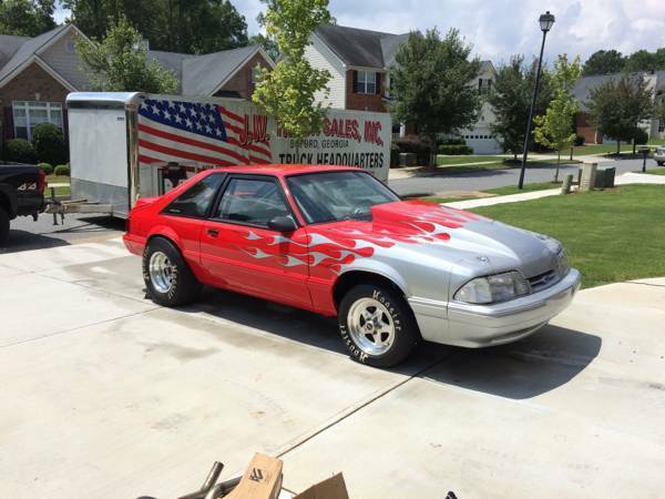 1990 FORD MUSTANG ROLLING CHASSIS DRAG CAR 1990 Ford Mustang