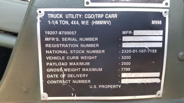 1990 Hummer Other Soft Top - photo 12