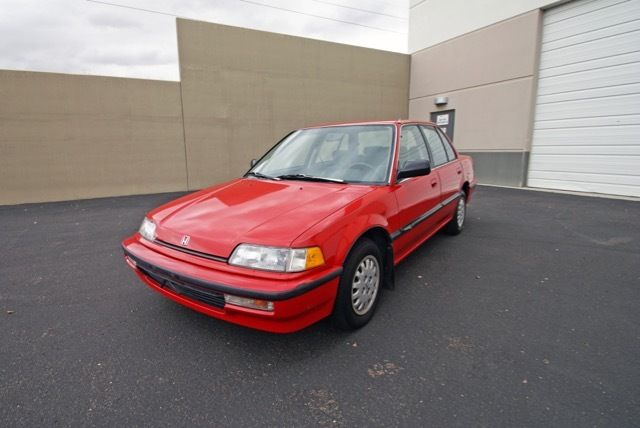 1990 Honda Civic LX - ONLY 67k miles in PHOENIX RED - NO RESERVE! 1990 Honda Civic 4 Door Sedan LX