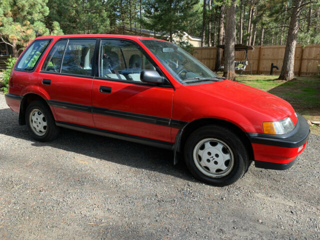 1990 Honda Civic Wagon RT4WD Rio Red WagoVan *AMAZING CONDITION* 78 PICS 1990 Honda Civic