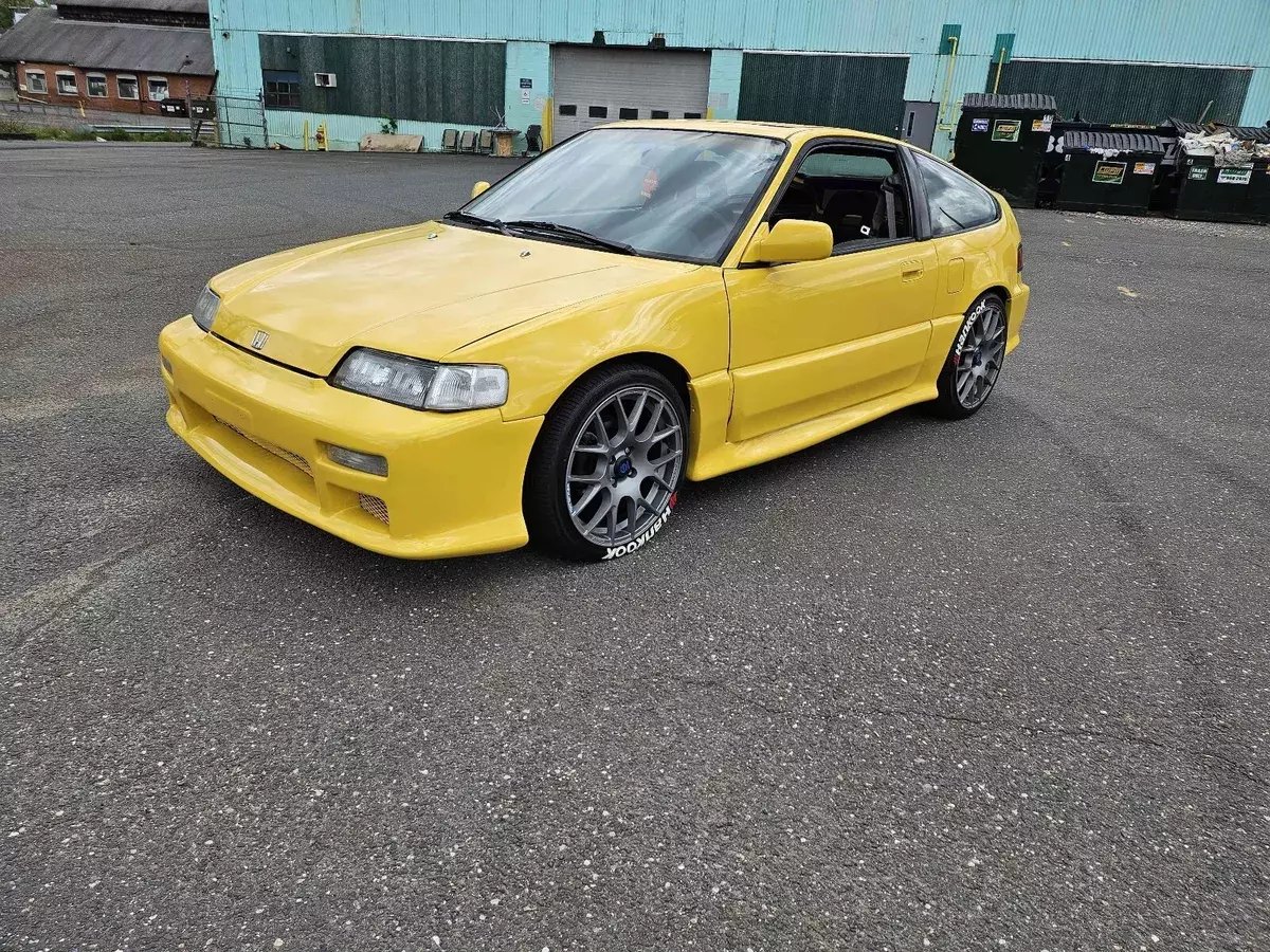 1990 Honda Civic Yellow 1500 CRX SI 1990 Honda Civic 1500 CRX SI