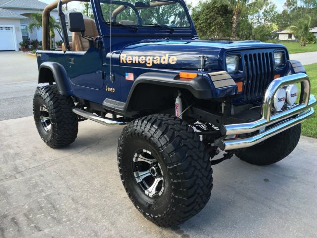 1990 jeep wrangler YJ RENEGADE NEW FRAME UP RESTORATION new 383 V-8 jegs stroker 1990 Jeep Wrangler renegade