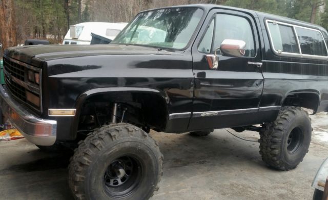 1990 K5 BLAZER 4X4 LIFTED MUD TRIUCK MILD RESTORE NICE SHAPE 1990 Chevrolet Blazer