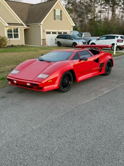 1990 Lamborghini Countach 5000s Replica Kit Car 5-Speed Manual Tubular Chassis 1990 Lamborghini Countach