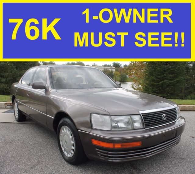 1990 LEXUS LS 400 1-OWNER SUPER CLEAN 76K MUST SEE!!! GS ES 450 300 91 92 93 94 1990 Lexus LS
